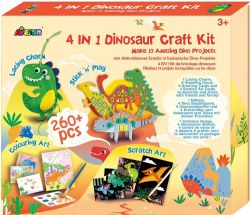 AVENIR - KIT DE BRICOLAGE DINOSAURE 4 EN 1 260 PIÈCES